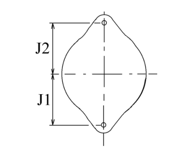 Côtes et dimensions de l'alternateur
