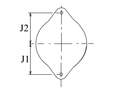 Côtes et dimensions de l'alternateur