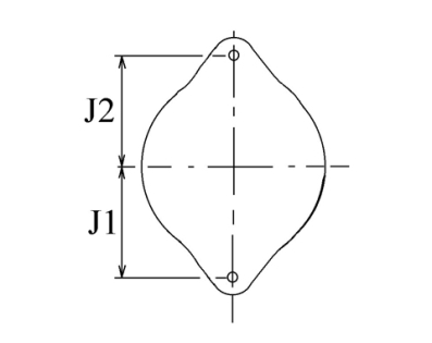 Côtes et dimensions de l'alternateur