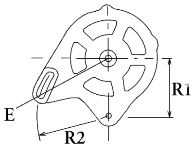 Côtes et dimensions de l'alternateur