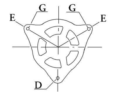 Côtes et dimensions de l'alternateur