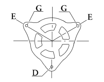 Côtes et dimensions de l'alternateur