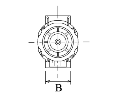 Côtes et dimensions de l'alternateur