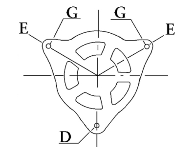 Côtes et dimensions de l'alternateur