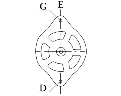 Côtes et dimensions de l'alternateur