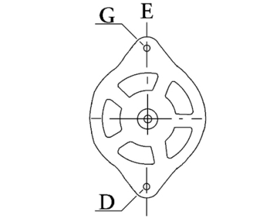 Côtes et dimensions de l'alternateur