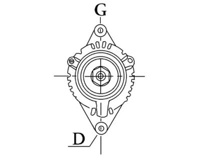 Côtes et dimensions de l'alternateur