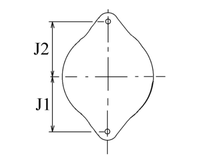Côtes et dimensions de l'alternateur