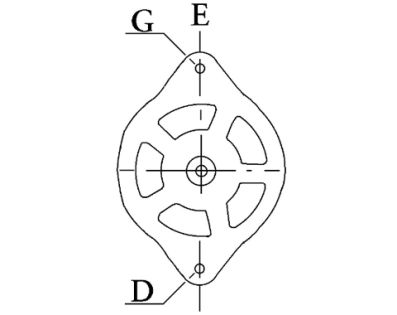 Côtes et dimensions de l'alternateur