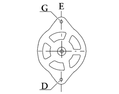 Côtes et dimensions de l'alternateur