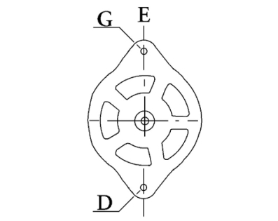 Côtes et dimensions de l'alternateur