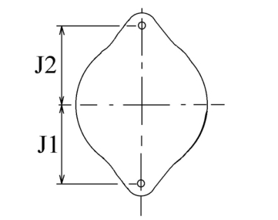Côtes et dimensions de l'alternateur