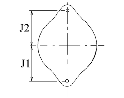 Côtes et dimensions de l'alternateur