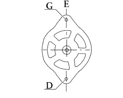 Côtes et dimensions de l'alternateur