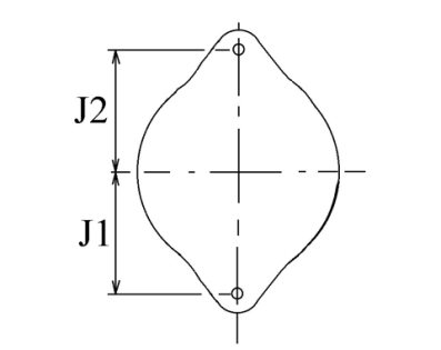 Côtes et dimensions de l'alternateur