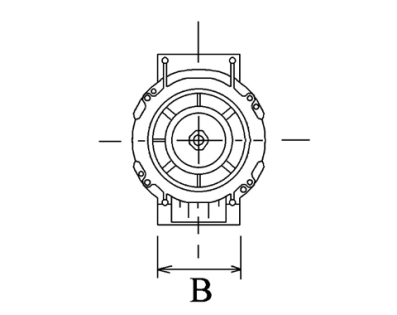 Côtes et dimensions de l'alternateur