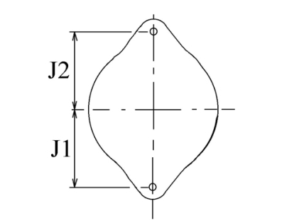 Côtes et dimensions de l'alternateur