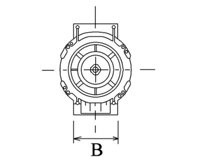 Côtes et dimensions de l'alternateur