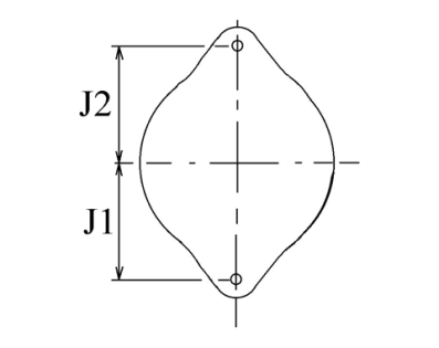 Côtes et dimensions de l'alternateur
