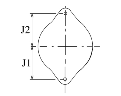 Côtes et dimensions de l'alternateur