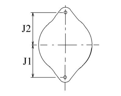Côtes et dimensions de l'alternateur