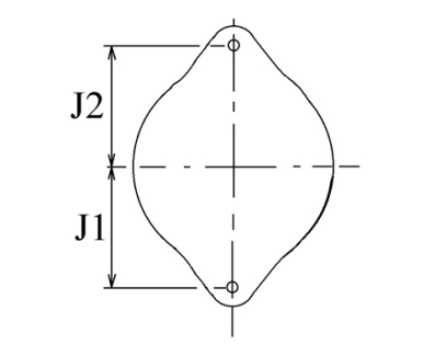 Côtes et dimensions de l'alternateur