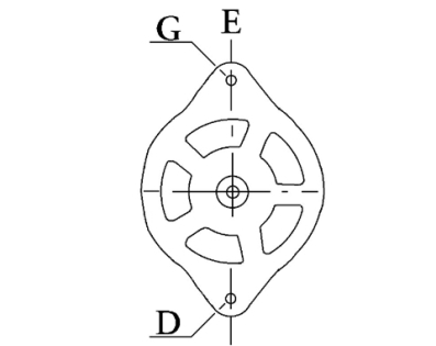 Côtes et dimensions de l'alternateur