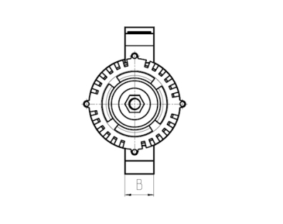 Côtes et dimensions de l'alternateur