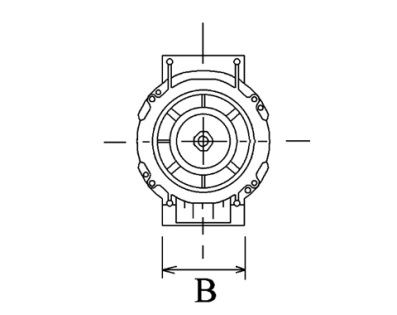 Côtes et dimensions de l'alternateur