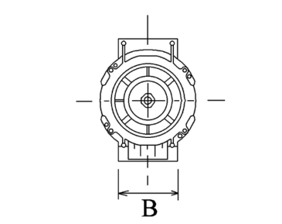 Côtes et dimensions de l'alternateur