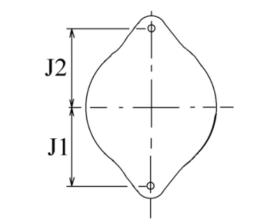 Côtes et dimensions de l'alternateur