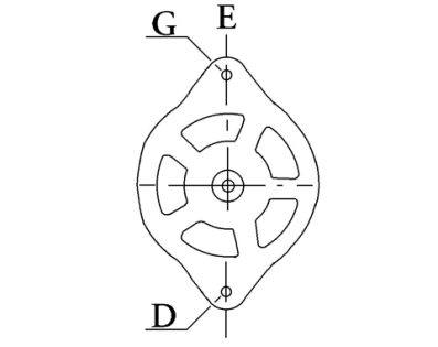 Côtes et dimensions de l'alternateur