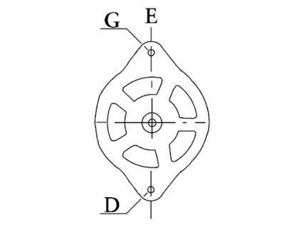 Côtes et dimensions de l'alternateur