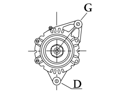 Côtes et dimensions de l'alternateur