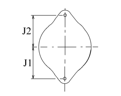 Côtes et dimensions de l'alternateur
