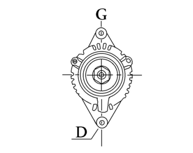 Côtes et dimensions de l'alternateur