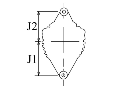 Côtes et dimensions de l'alternateur