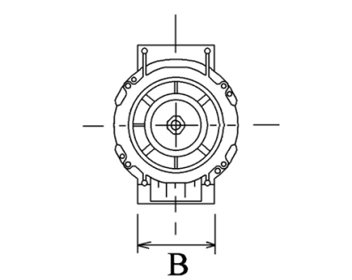 Côtes et dimensions de l'alternateur