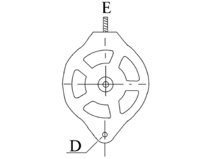 Côtes et dimensions de l'alternateur