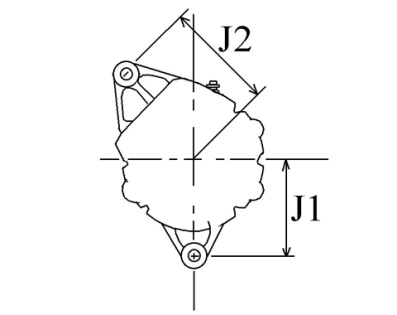 Côtes et dimensions de l'alternateur