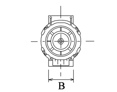 Côtes et dimensions de l'alternateur