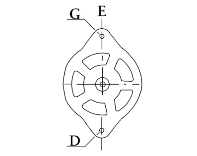 Côtes et dimensions de l'alternateur