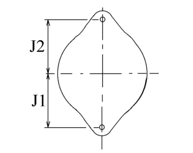 Côtes et dimensions de l'alternateur