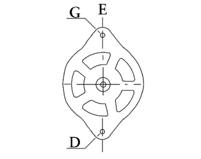 Côtes et dimensions de l'alternateur