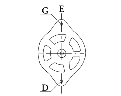 Côtes et dimensions de l'alternateur