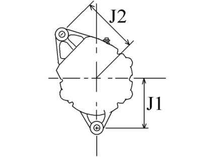 Côtes et dimensions de l'alternateur