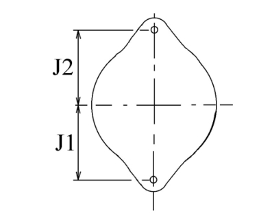 Côtes et dimensions de l'alternateur