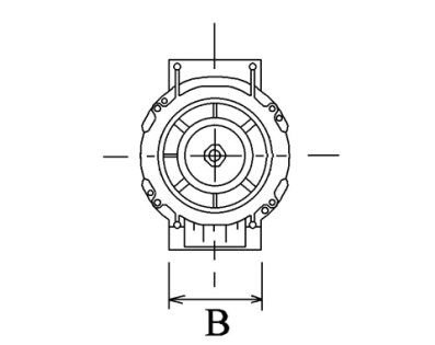 Côtes et dimensions de l'alternateur
