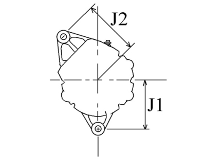 Côtes et dimensions de l'alternateur