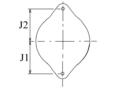 Côtes et dimensions de l'alternateur